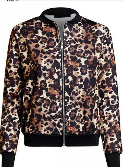 Leopard print bomber jacket - Picture 2 of 3